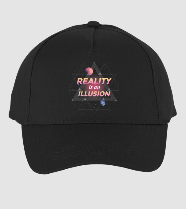 Reality is an Illusion model negru pe tricou