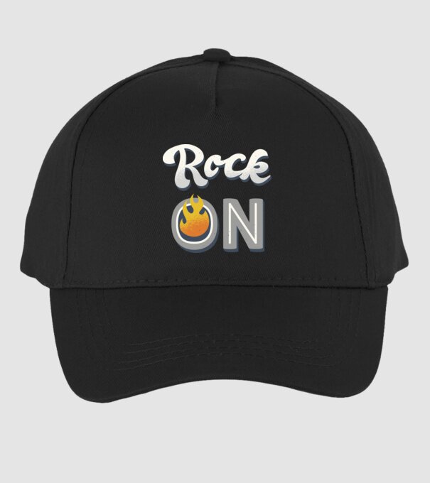 Rock On model negru pe tricou