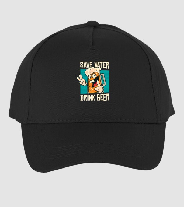 Save water, drink beer tricou amuzant bere model negru pe tricou