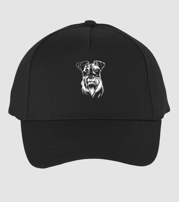 Cap Schnauzer model negru pe tricou