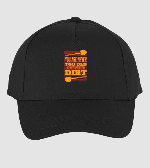 Niciodată nu vei fi suficient de bătrân pentru a săpa - pentru grădinari model negru pe tricou