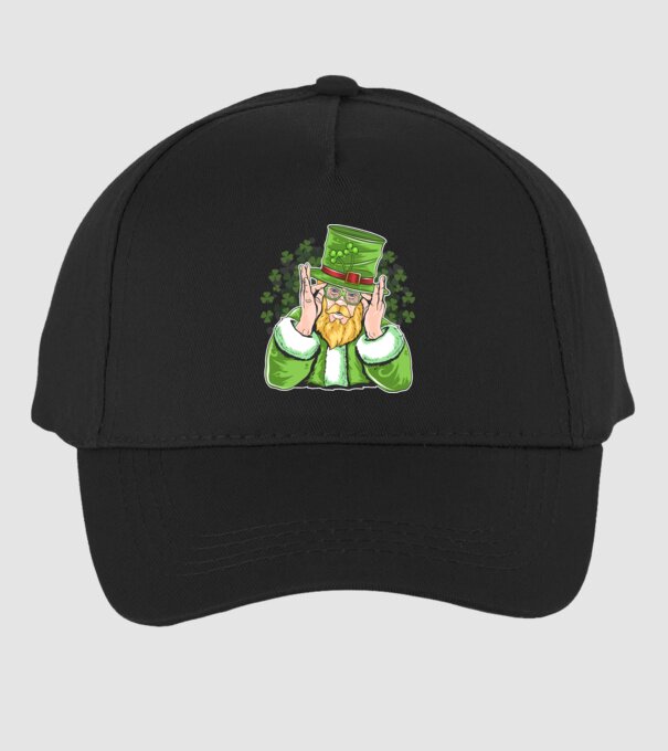 Sfântul Patrick Barbă irlandeză model negru pe tricou