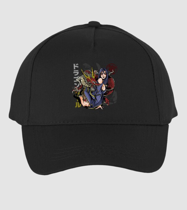 Dragon sexy Anime model negru pe tricou