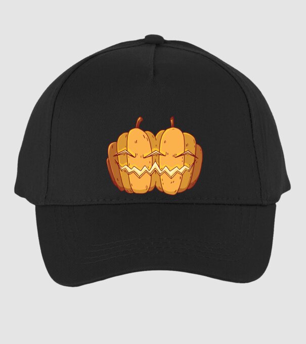Dovleci siamezi de Halloween model negru pe tricou