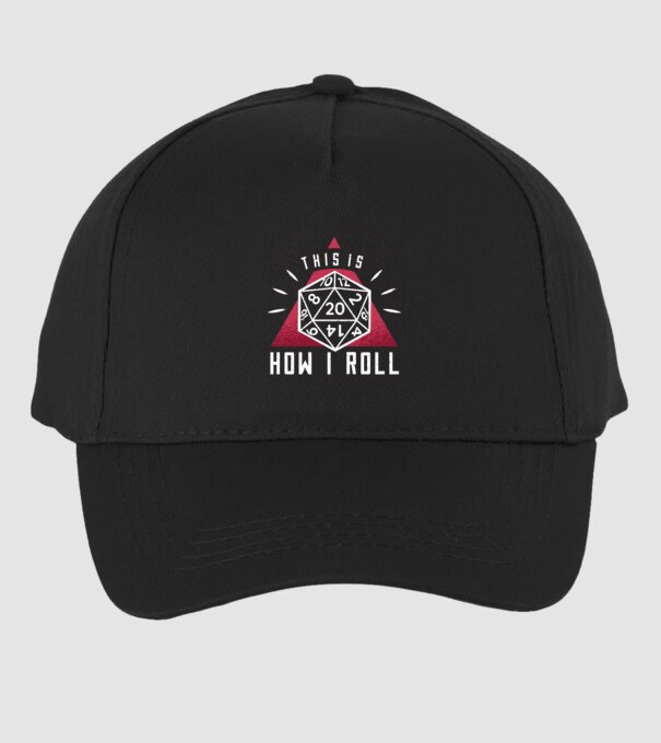 This is how I Roll - Joc de rol RPG model negru pe tricou