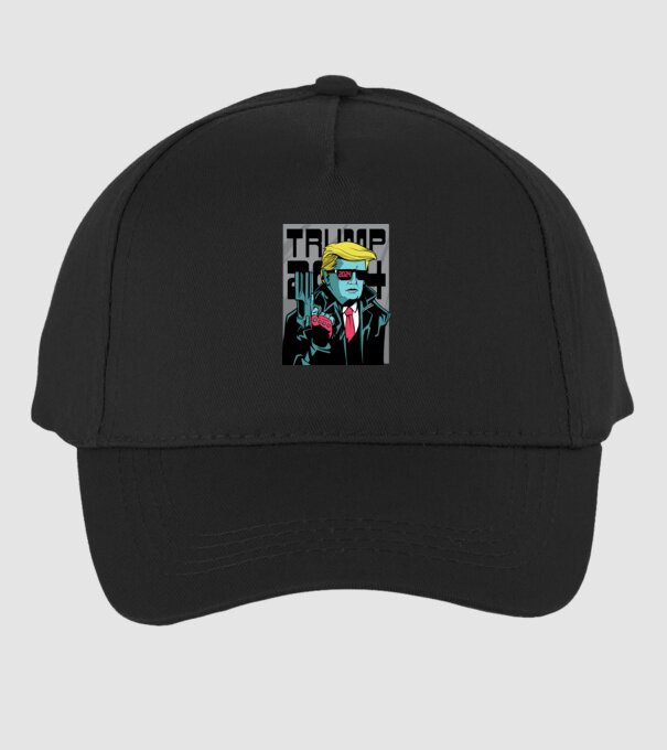 Trump Terminator 2024 model negru pe tricou