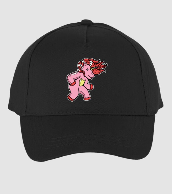Unicorn model negru pe tricou