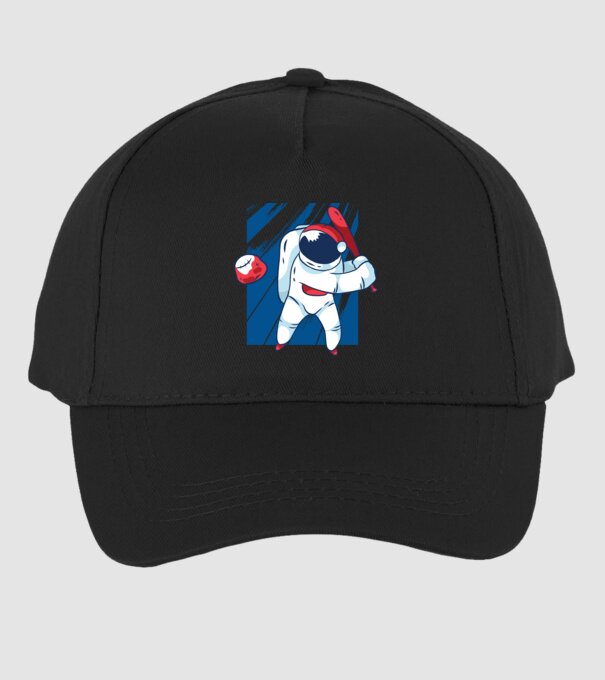 Baseball Astronaut model negru pe tricou