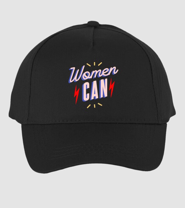 Women Can de Ziua Femeii model negru pe tricou
