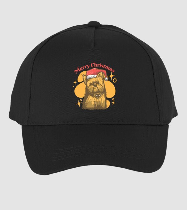 Crăciun Yorkie model negru pe tricou