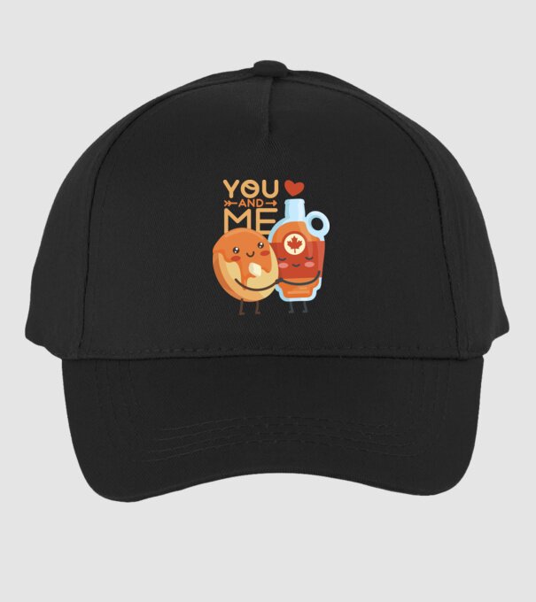 'You and Me tricou cuplu pentru Valentine''s Day' model negru pe tricou