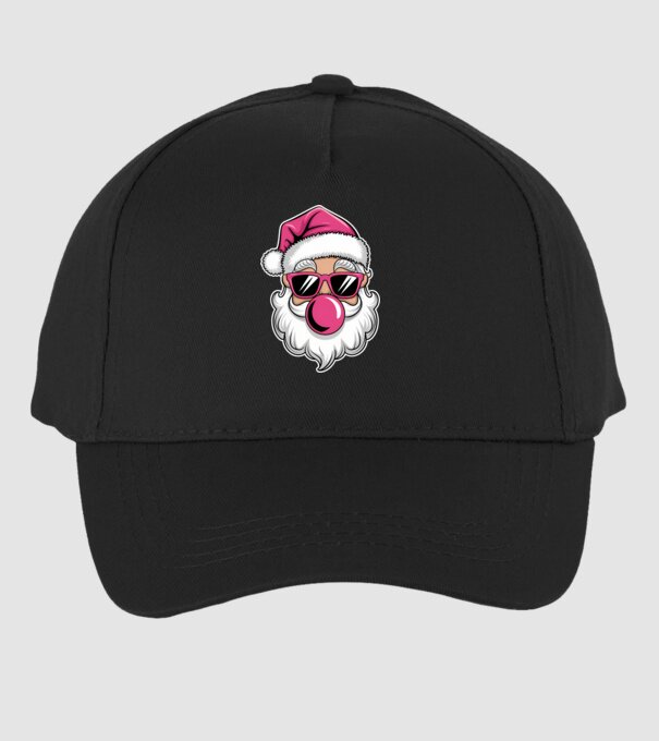 Bubble gum Santa 2 model negru pe tricou