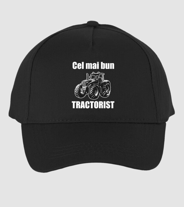 Cel mai bun tractorist model negru pe tricou