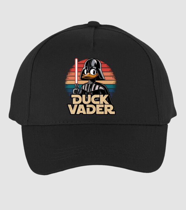 Duck Vader model negru pe tricou