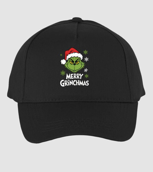 Merry Grinchmas Negru model negru pe tricou