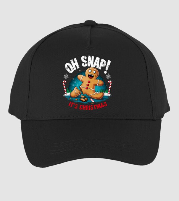 Oh snap! It's christmas Negru model negru pe tricou