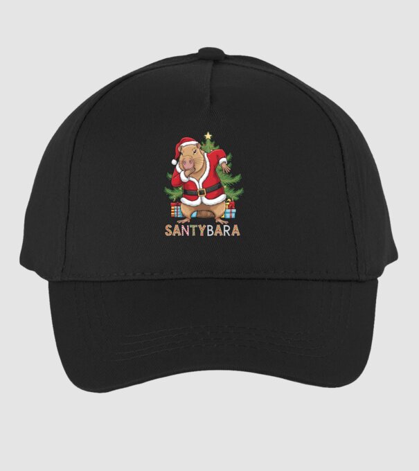 Santybara model negru pe tricou