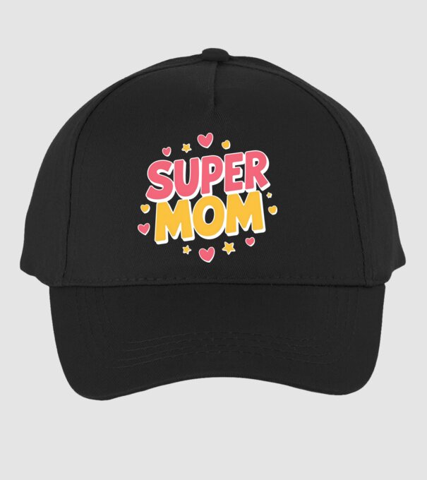 Super Mom Negru model negru pe tricou