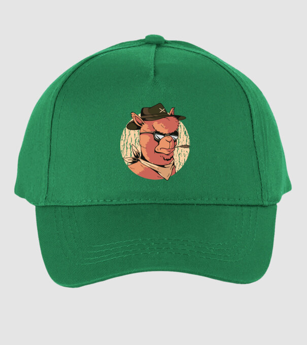 Alpaka model verde pe tricou