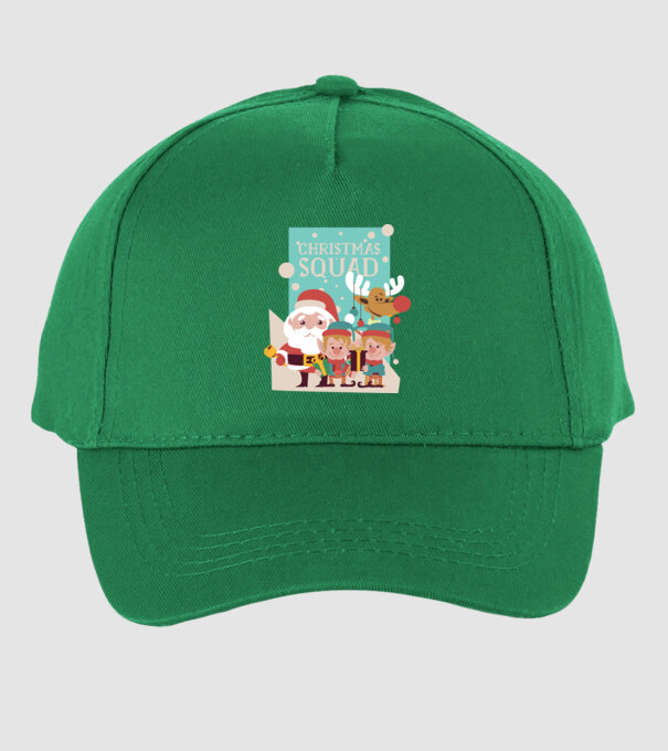 Christmas Squad Echipa de Crăciun model verde pe tricou