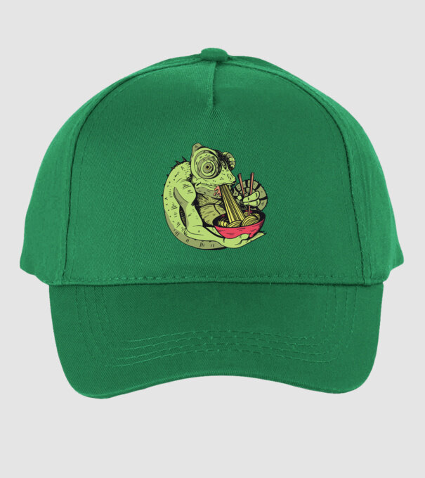Cameleon cu paste model verde pe tricou