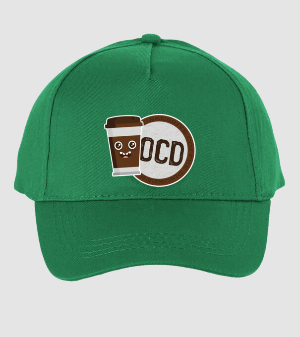 Cafea Dragoste și dependență model verde pe tricou