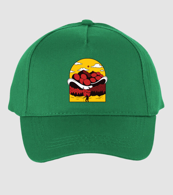 Excursie în munți model verde pe tricou