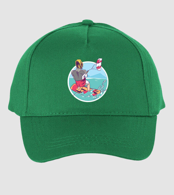 Kite Surf model verde pe tricou
