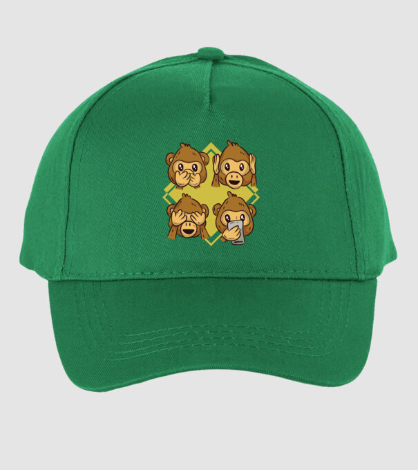 Icoane maimuță model verde pe tricou