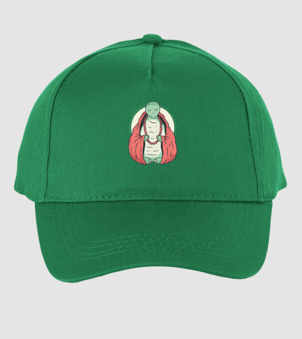 Broasca țestoasă care meditează model verde pe tricou