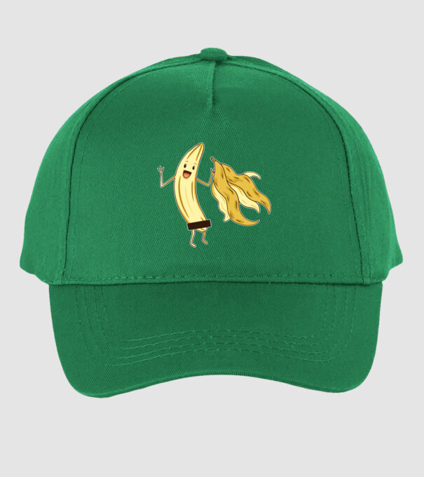 Banană goală model verde pe tricou