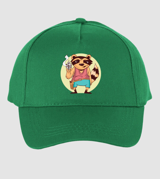 Raton cu armă model verde pe tricou