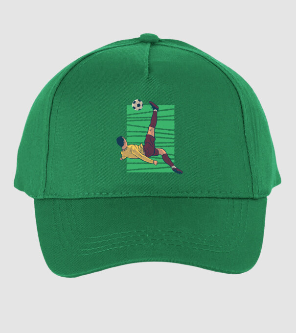Fotbalist foarfecă model verde pe tricou