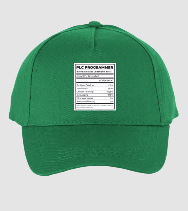 Programator PLC model verde pe tricou