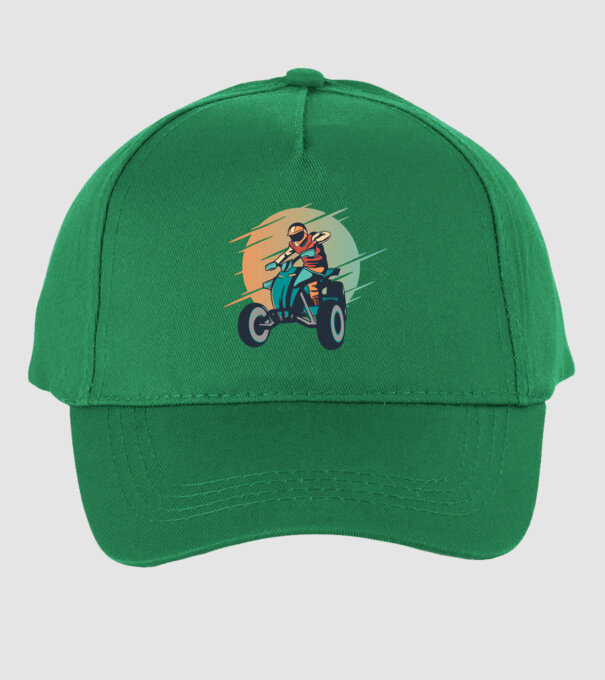Concurent ATV model verde pe tricou