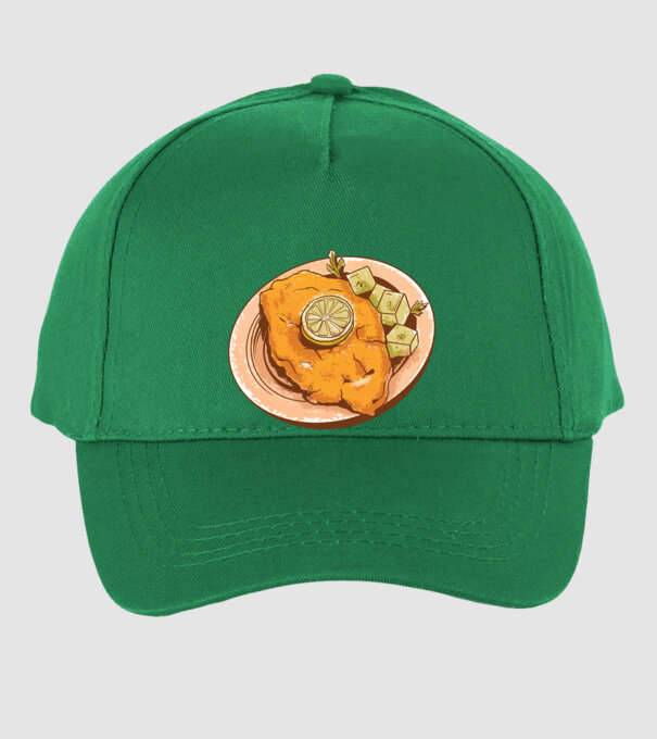 Șnițel vienez Wiener Schnitzel model verde pe tricou