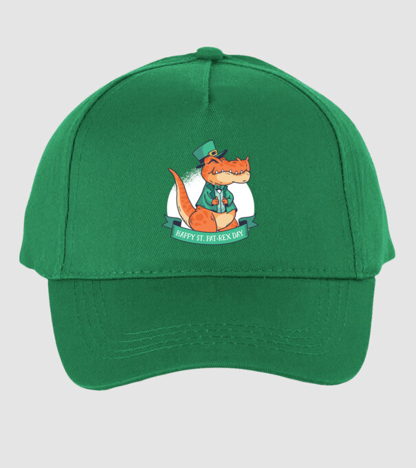 Dinozaur Sfântul Patrick model verde pe tricou
