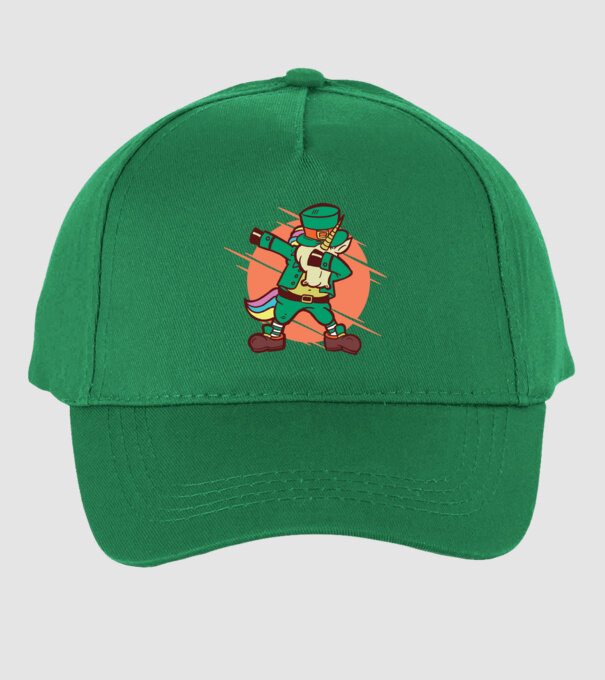 St Patrick Unicorn DAB model verde pe tricou