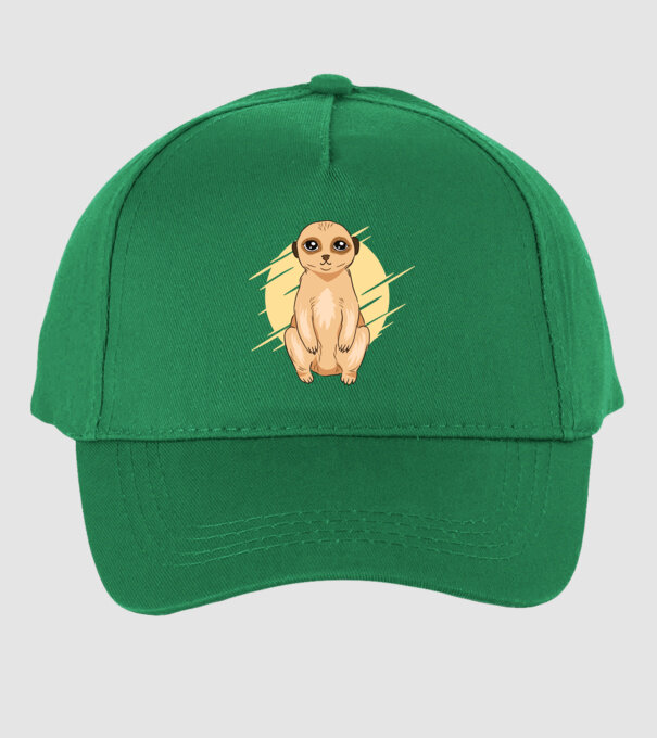 Suricată model verde pe tricou