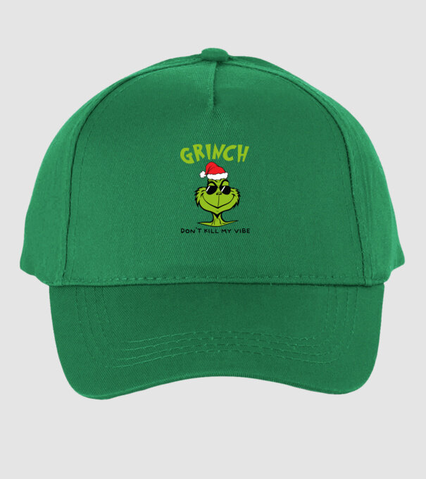 Grinch - Don't kill my vibe model verde pe tricou