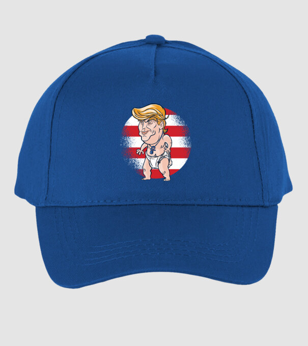 Trump Baby tricou amuzant model albastru regal pe tricou