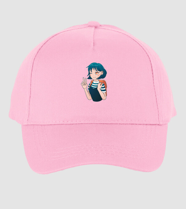 Anime fată model roz deschis pe tricou