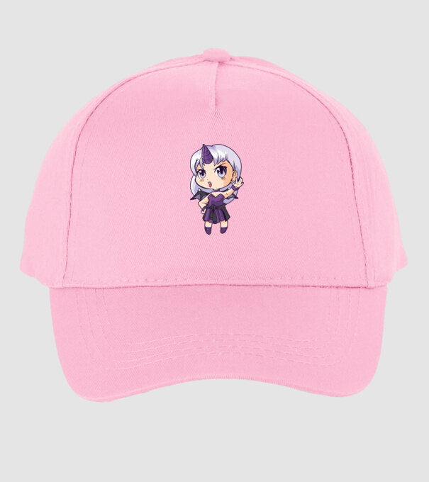 Anime Manga Fată Unicorn model roz deschis pe tricou