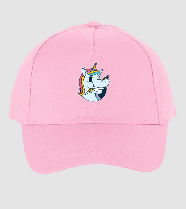 Elev Unicorn drăguț model roz deschis pe tricou