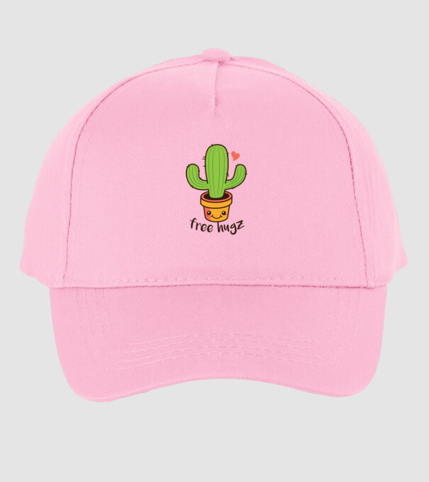 Free Hugz tricou amuzant Cactus model roz deschis pe tricou