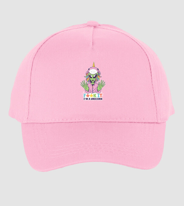 'Fuck it i''m a Unicorn vicces Alien Unikornis' model roz deschis pe tricou