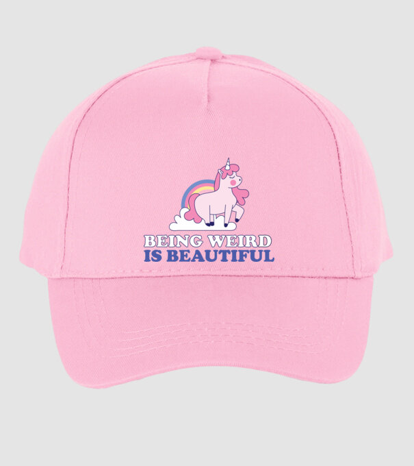A fi ciudat este minunat Unicorn model roz deschis pe tricou