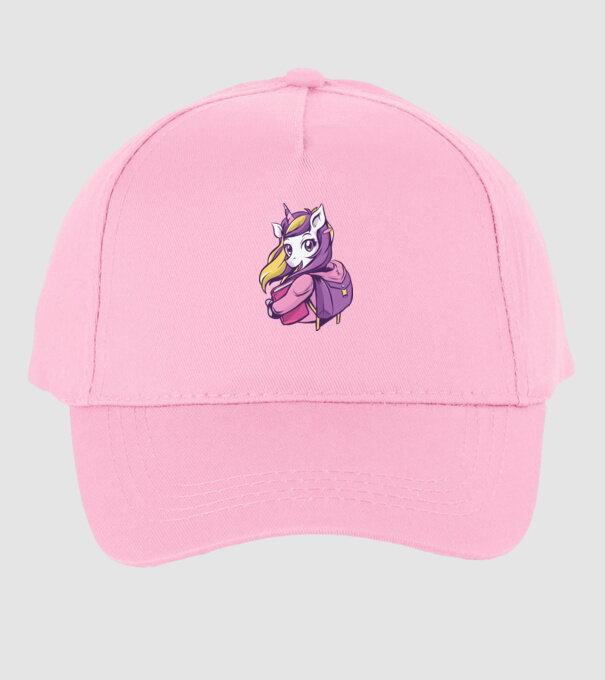 Școlăriță Unicorn model roz deschis pe tricou