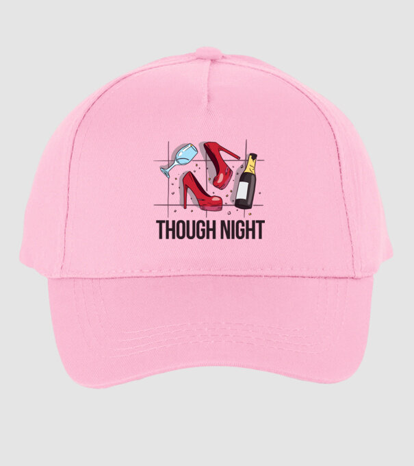 Though Night - seară grea model roz deschis pe tricou