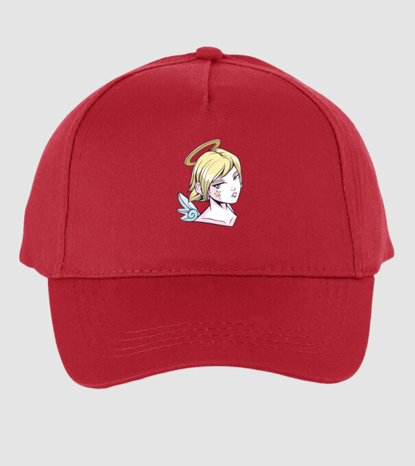Anime Fată angelică model roșu pe tricou
